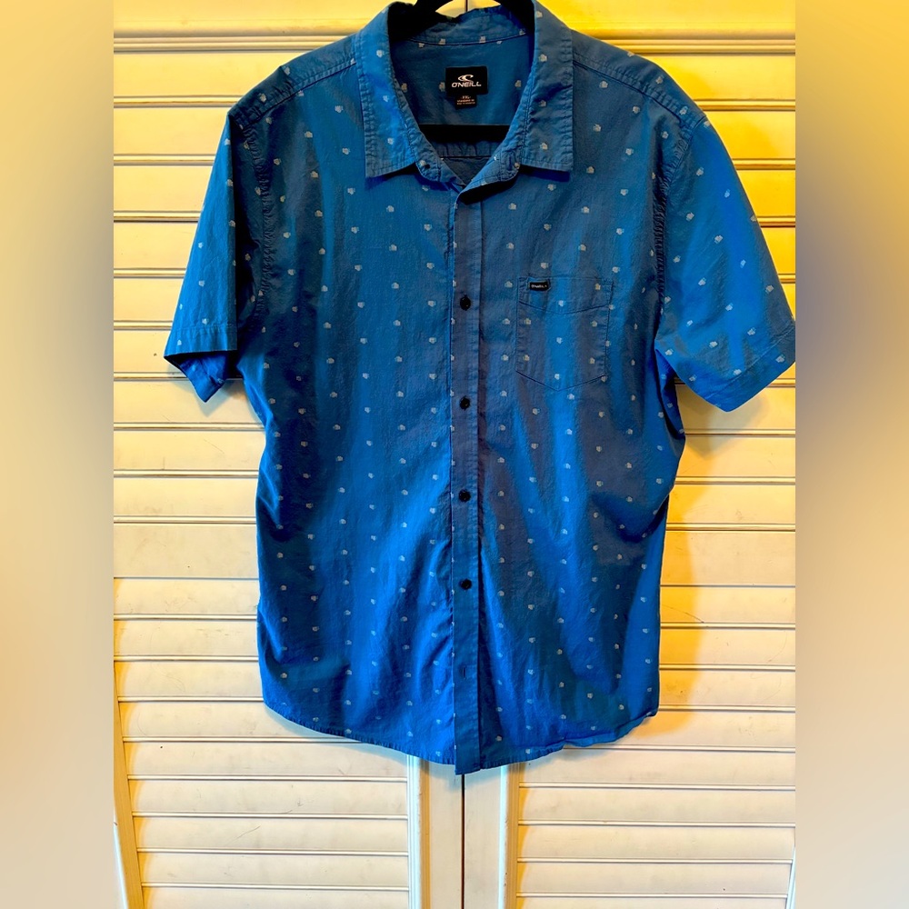 Men's O’Neill Blue Short Sleeve Shirt